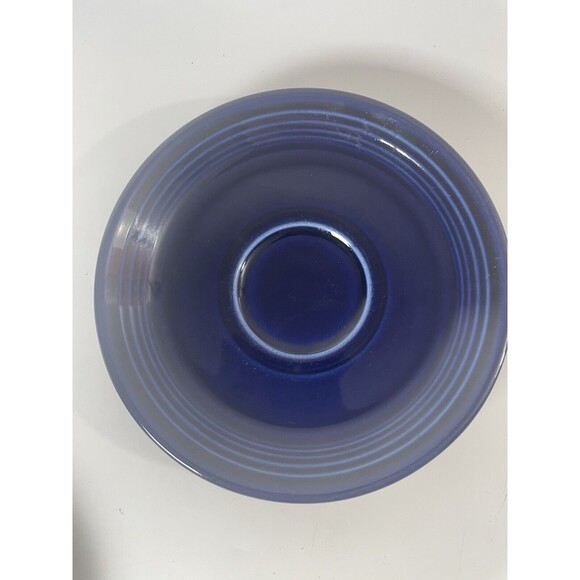 2 Fiestaware Saucer Coffee Cup Plate Cobalt Blue 5.75" Fiesta E68 No Chips - Picture 2 of 4